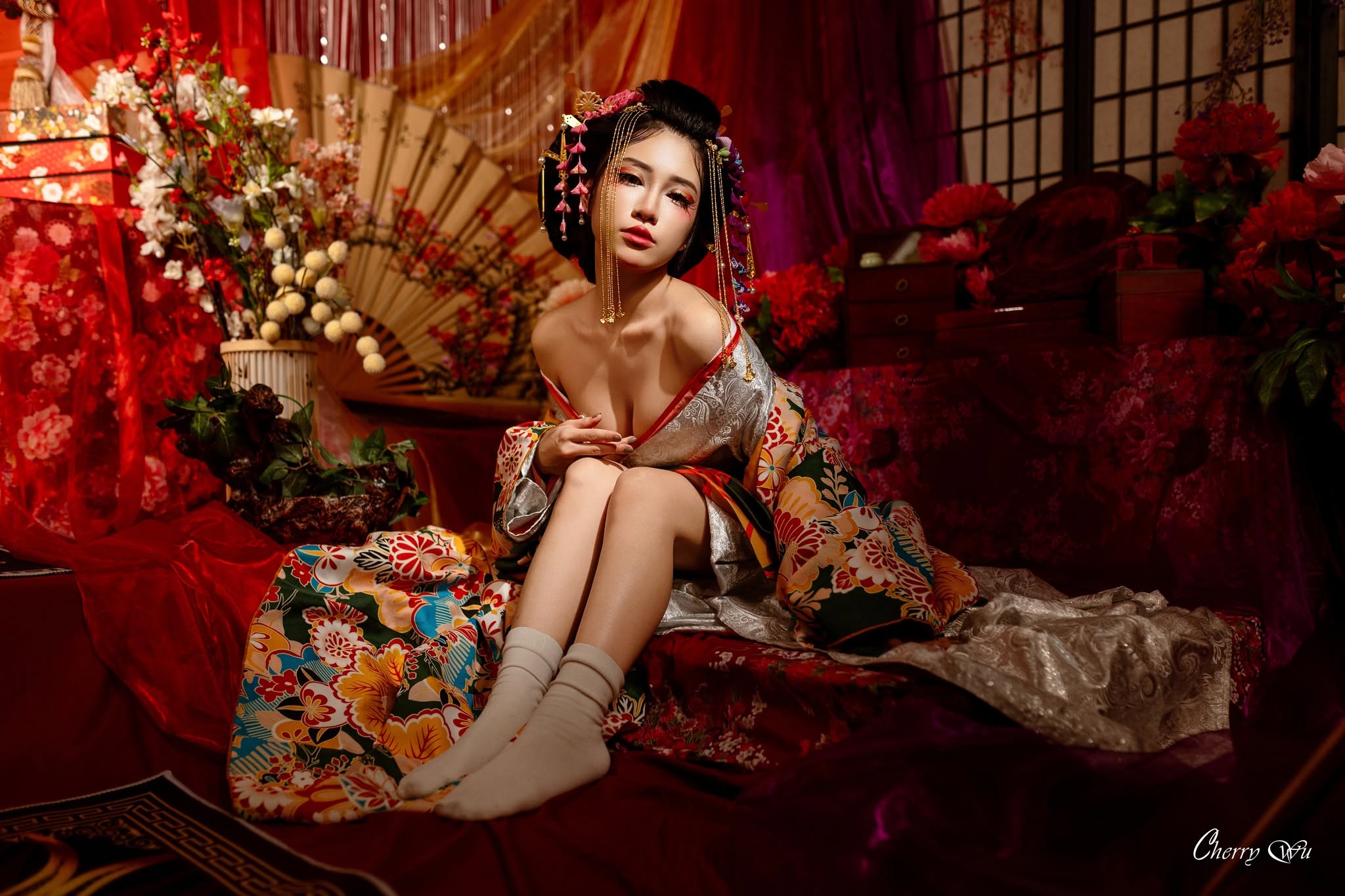 華麗和服棚拍人像